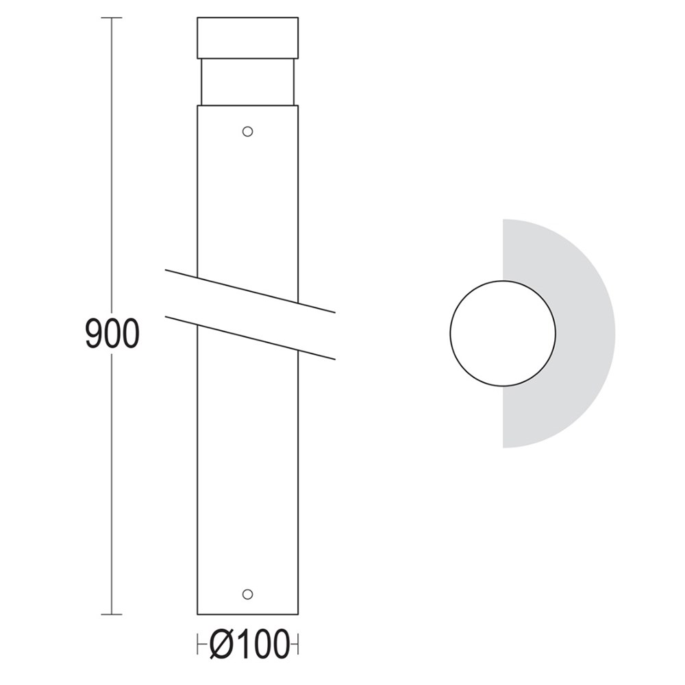 Tondo D 900 Ghidini Tondo Dark .05 Темно-Cерый (Матовый)  - Вид №1