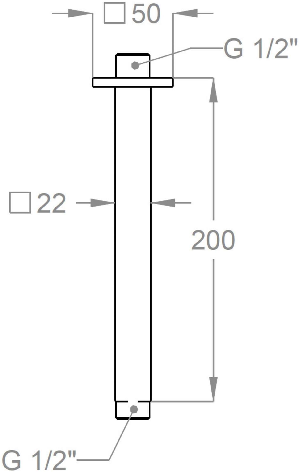 Fir Italia Душевой кронштейн из латуни Soffioni doccia 0554041 - Вид №1