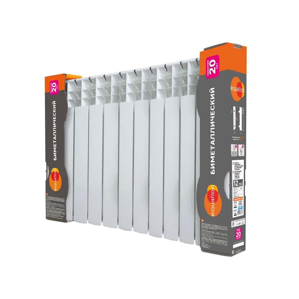 Биметаллический радиатор Equation на 12 секций для эффективного отопления 86565621 STLM-0070089 - Вид №5