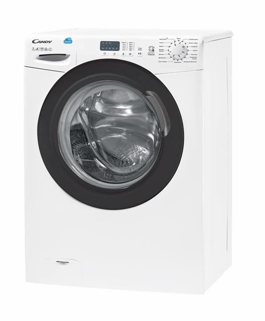 CS4 1071DB1/2-07 Стиральная машина / узкая стиральная машина, 85x60x40, smart touch, загрузка фронтальная, 7кг, до 1000 об/мин при отжиме,таймер отсрочки старта, led индикаци, белая,люк черный Candy Santreyd  - Вид №1