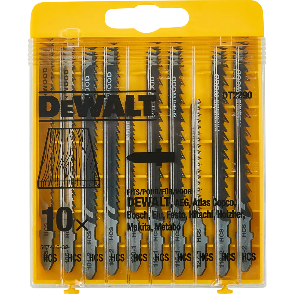 Набор пилок для лобзика по дереву Dewalt DT2290-QZ, 10 шт STLM-2022310 - Вид №4