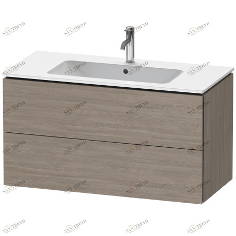 LC624203131 Тумбочка подвесная L-Cube #LC6242 1020 x 481 мм Сосна серебристая, декор Duravit