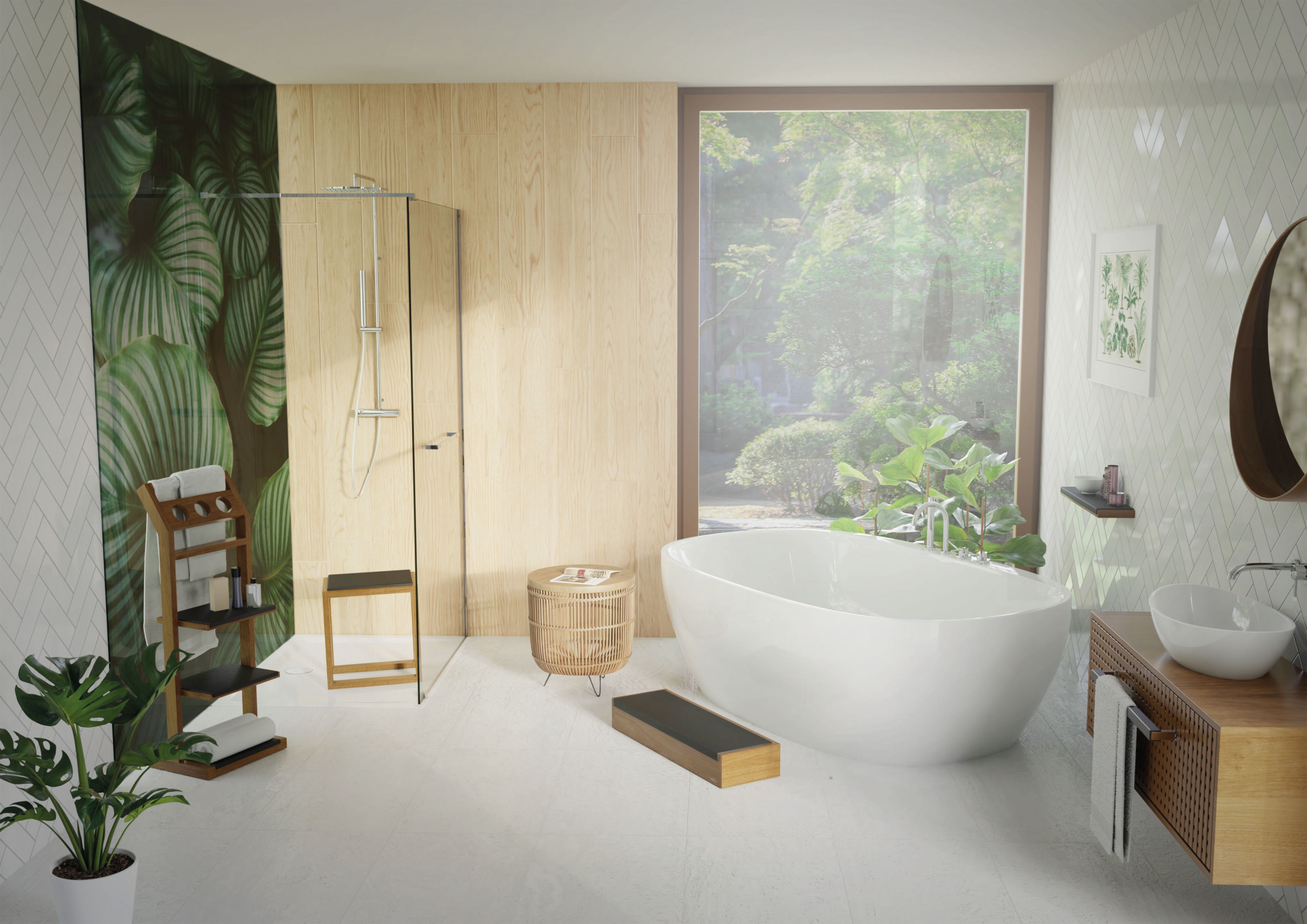 Овальная ванна акриловая комната центр HOESCH iSensi ARCH-00011892 - Вид №3