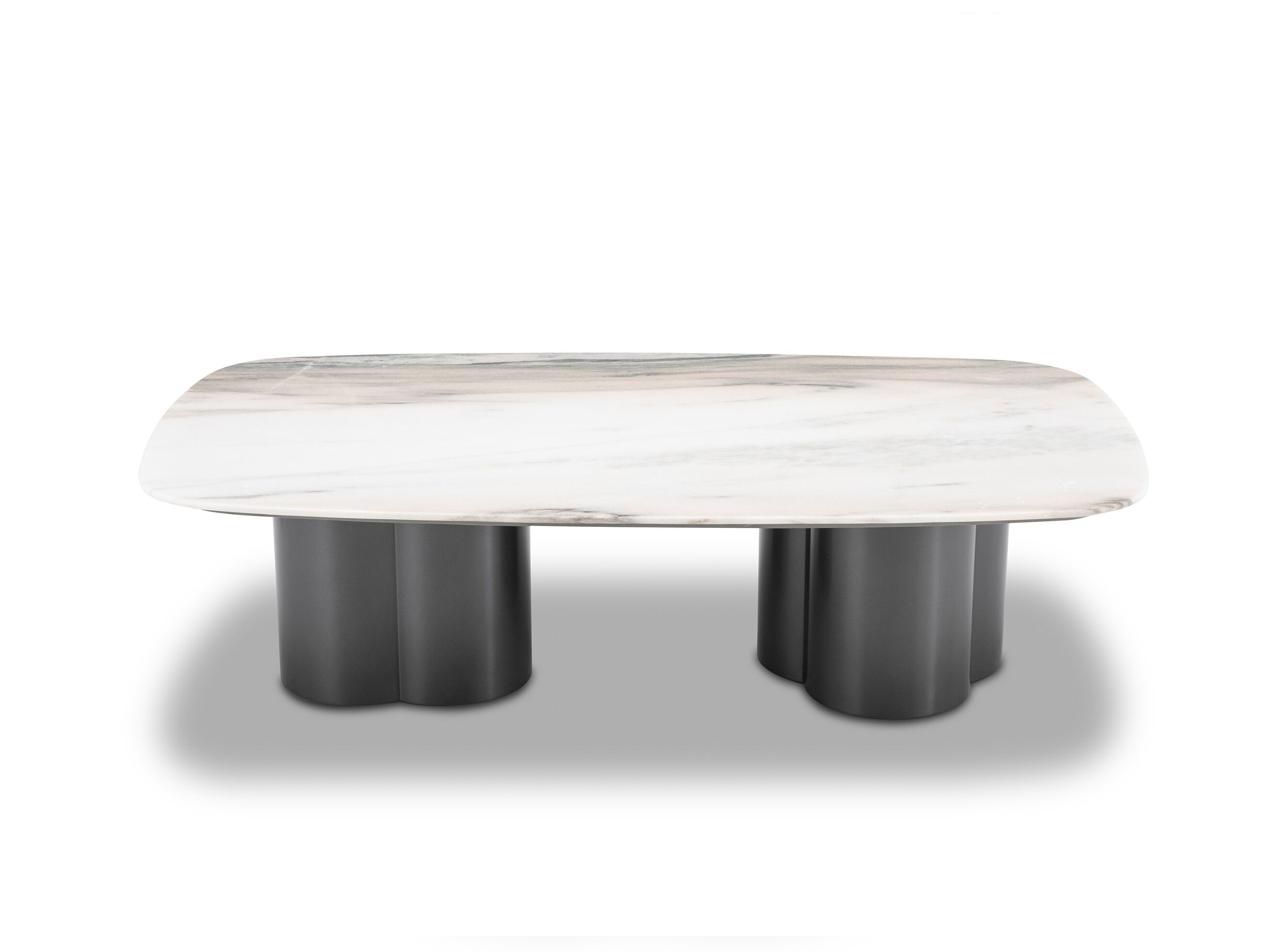 Низкий журнальный столик из мрамора и нержавеющей стали CAMPO DE' FIORI ASCT698 ARCH-00121661