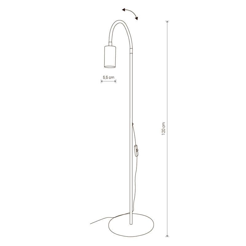 Торшер светодиодный белый Eye 8934 NOWODVORSKI EYE 00-3948867 Белый  - Вид №1