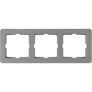 Рамка трехместная SYSTEME ELECTRIC W59 Deco платина для розеток и выключателей 82593337