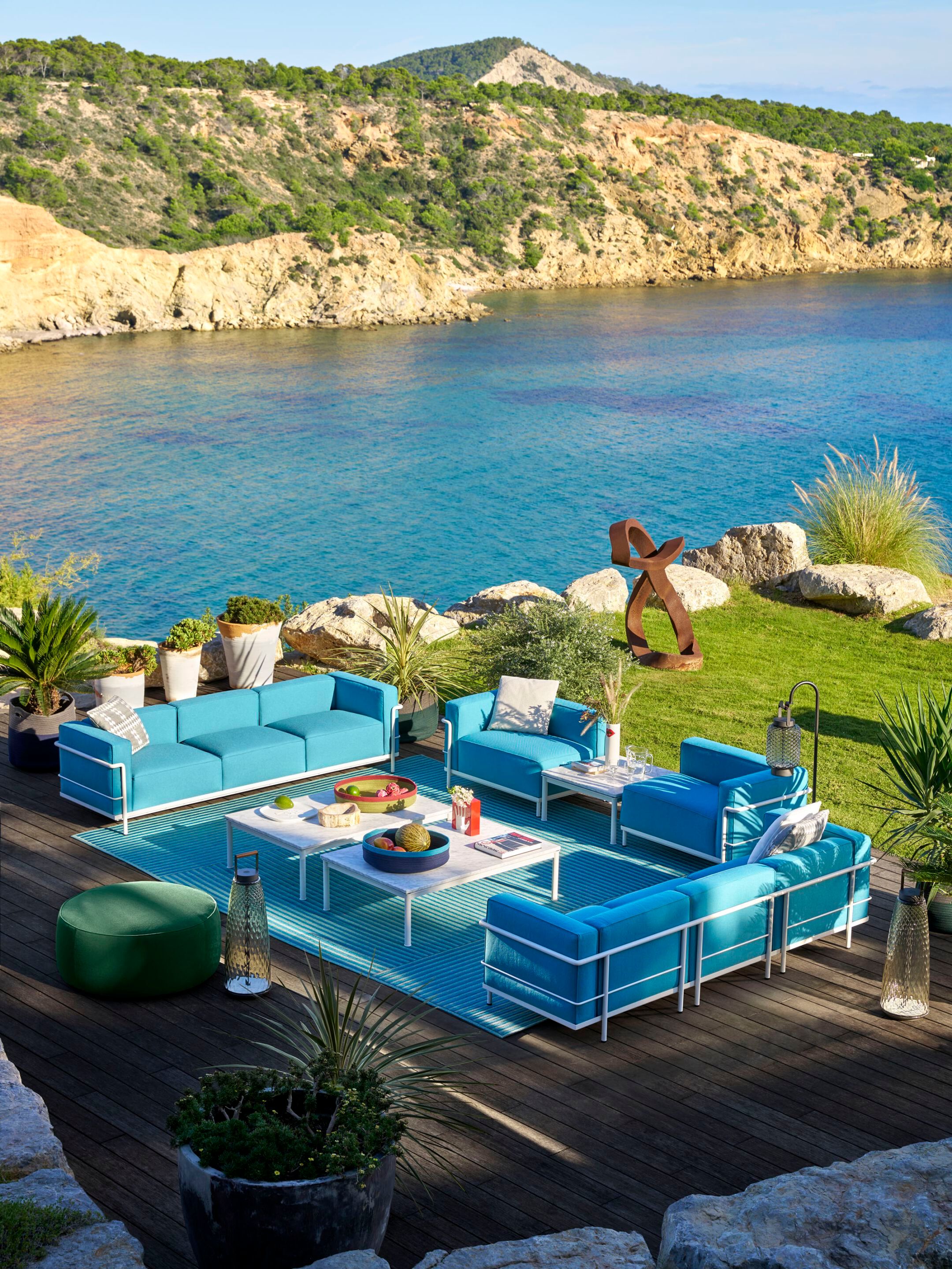 Тканевый угловой съемный садовый стул CASSINA LC ARCH-00067738 - Вид №5