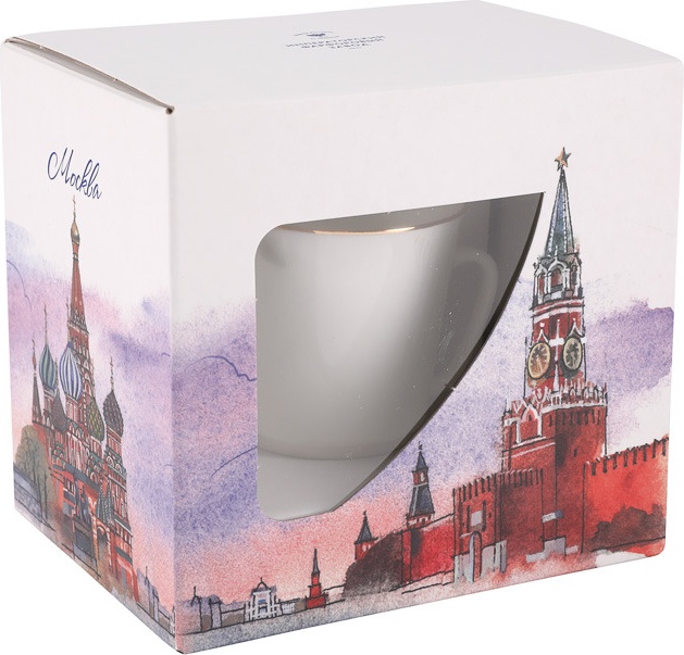 10642196 Императорский фарфоровый завод Набор подарочный (чашка с блюдцем) "Золотой кантик" "Майская" Фарфор костяной 