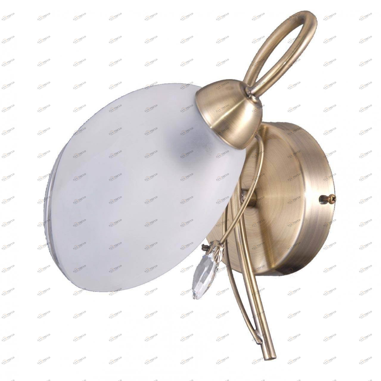 Бра со стеклянным плафоном белое "Моника" 372023901 MW-LIGHT МОНИКА 00-3930262 Белый;золото