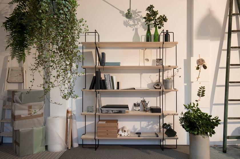 Compagnie Книжный шкаф с открытой стенкой из стали и дерева  P01  - Вид №3