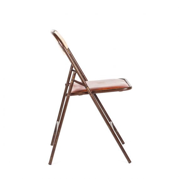 080217 Складной кожаный стул Francisco Segarra Kinem Santreyd  - Вид №4