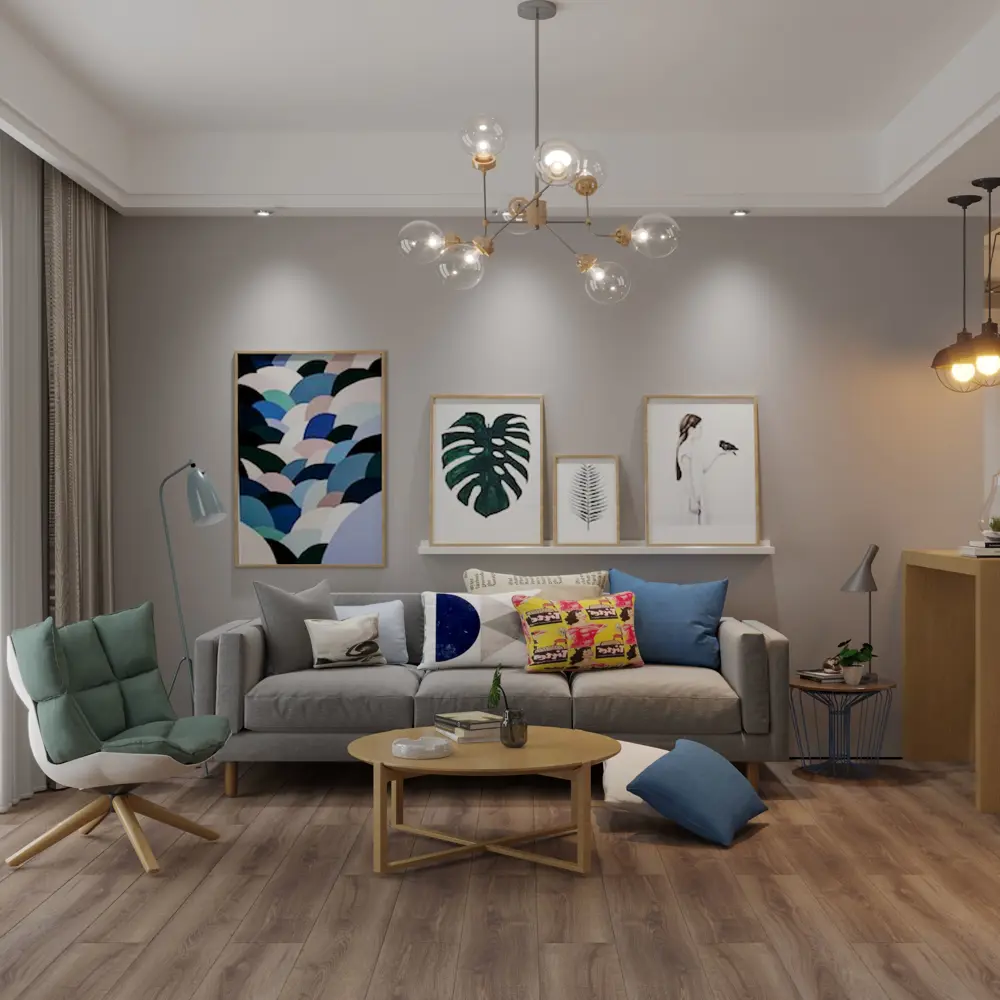 Ламинат «Дуб Ингвар» 33 класс толщина 8 мм с фаской 2.153 м² ARTFLOOR STLM-2109045