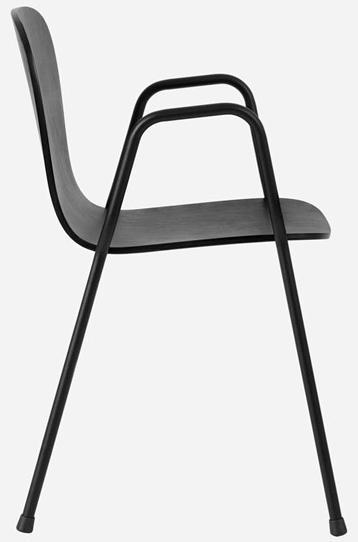 Hem Штабелируемый стул из стали и дерева с подлокотниками Touchwood sun-id-1466868 - Вид №2