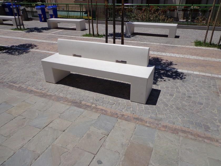 Manufatti Viscio Скамья из композитного материала в современном стиле со спинкой  Cc 25  - Вид №11