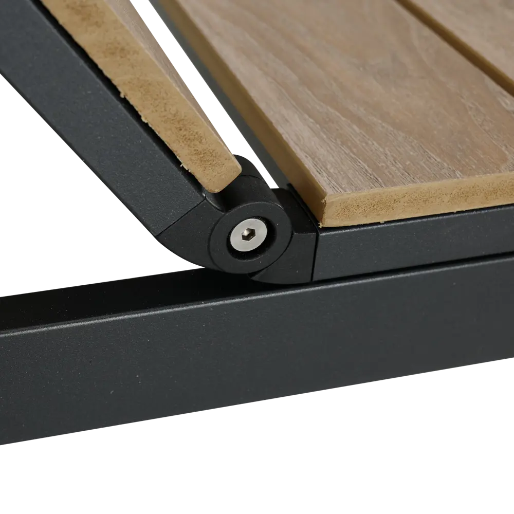 Шезлонг Naterial Clara 74x195x36.5 см алюминий/фанера цвет бежевый STLM-2174062 - Вид №7