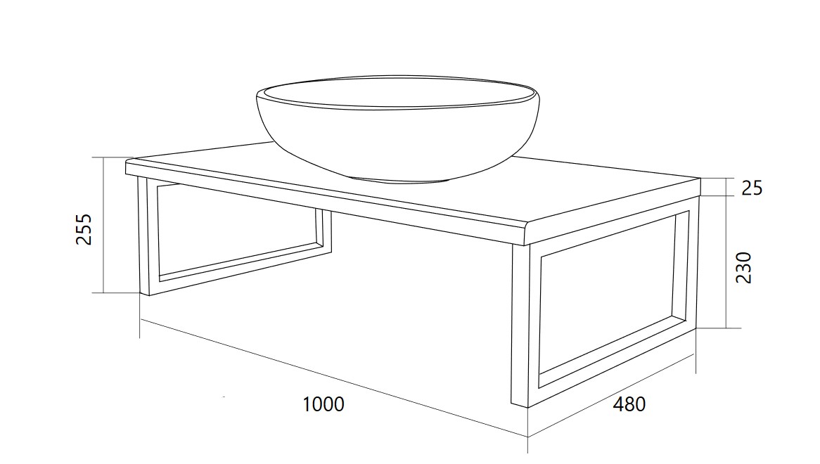 У85838 Столешница GRUNGE LOFT 100 Бетон темно-серый 1 Marka GRUNGE LOFT  - Вид №4