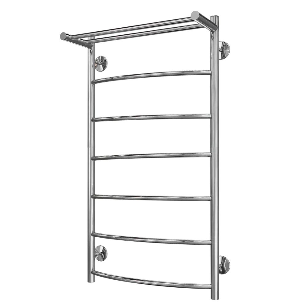 Полотенцесушитель водяной с полкой Вармо Сатурн П7 80x50 см 3/4" нержавеющая сталь STLM-2184417