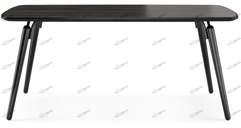 PRADDY Прямоугольный деревянный обеденный стол Hyde Tr039