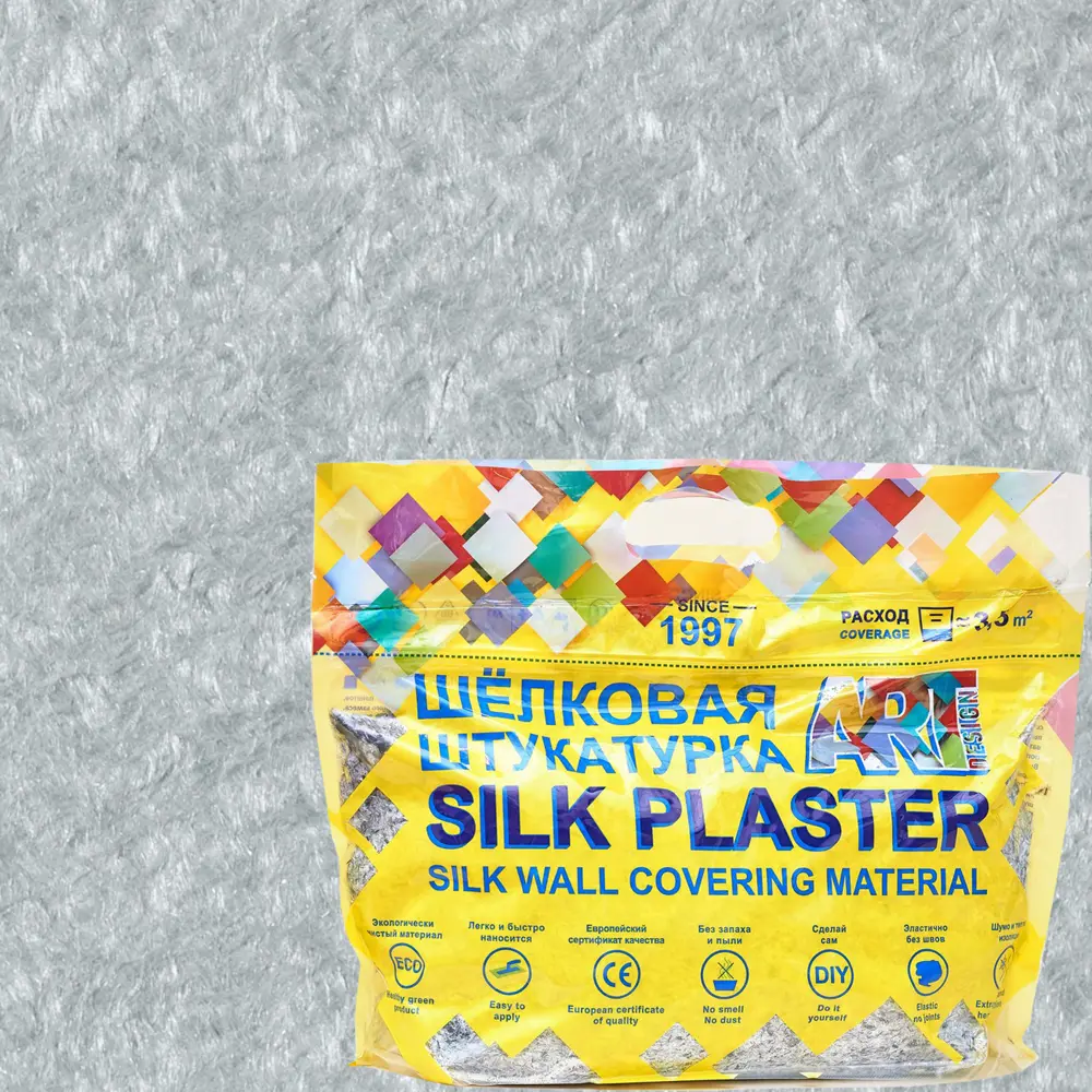 Жидкие обои Silk Plaster АртДизайн 237 0.9 кг цвет серый 82453410 STLM-2140366 