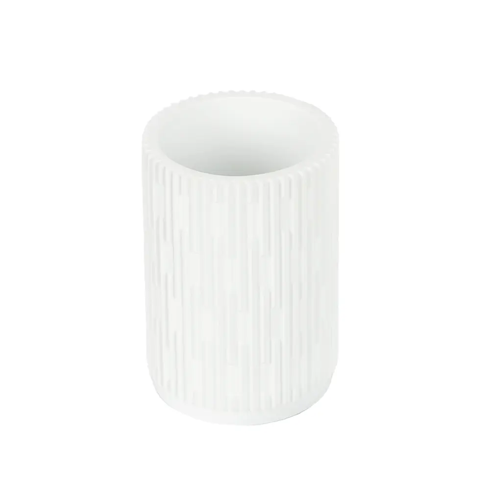 Стакан для зубных щёток Lemer Montblanc полирезин цвет белый STLM-2121645