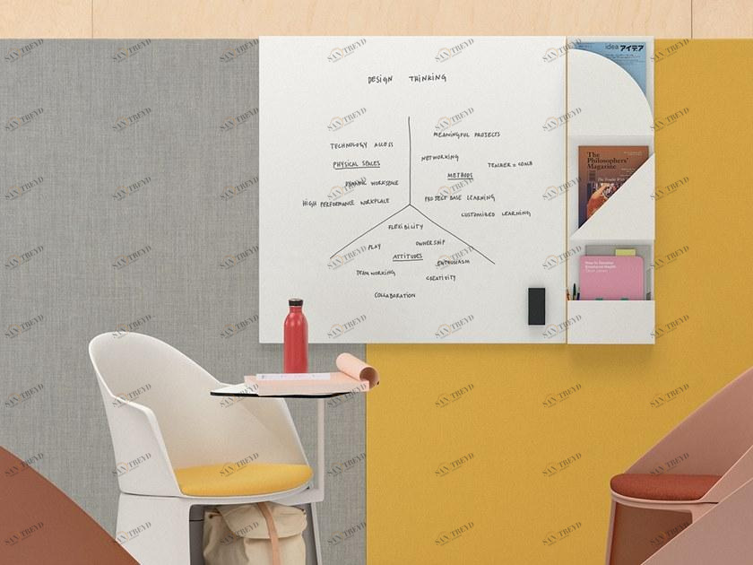 arper Настенная офисная доска из листового металла Paravan mood sun-id-1479300