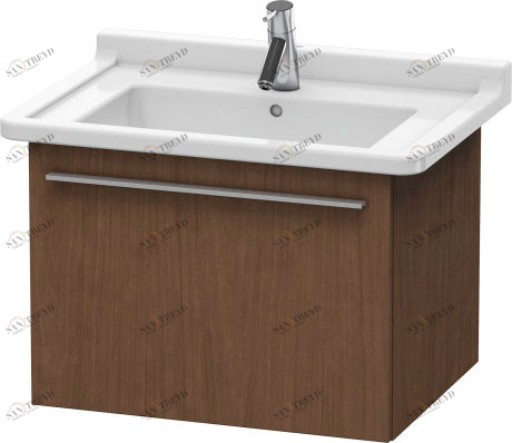 XL605601313 Тумбочка подвесная X-Large #XL6056 600 x 468 мм Американский орех, натуральный шпон Duravit