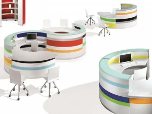 NEWTOM by Ultom Несколько рабочих станций для открытого пространства Twist