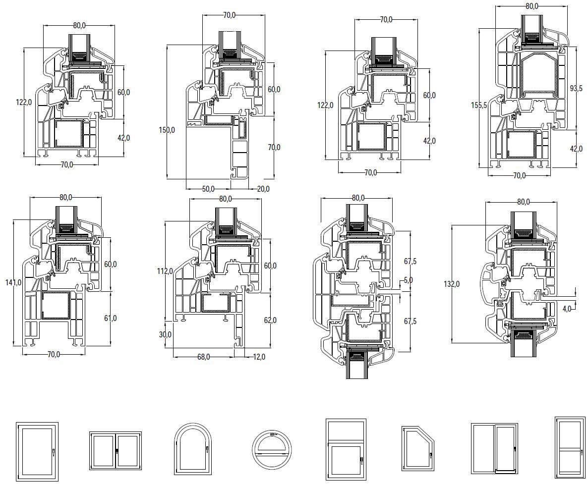 ALPHACAN Окно с терморазрывом из пвх с тройным остеклением sun-id-1368384 - Вид №4