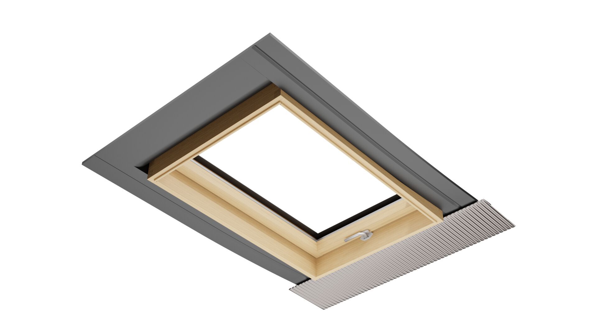 Алюминиевое и деревянное окно с навесной крышей Emica среда обитания ARCH-00060948 - Вид №4