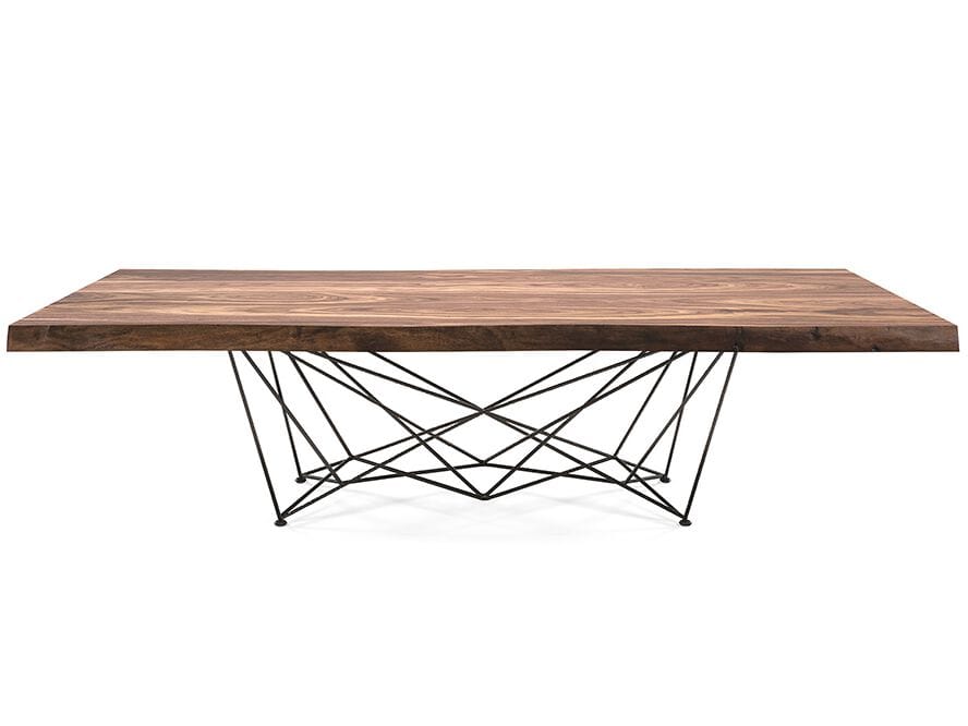 Прямоугольный стол из стали и дерева Cattelan italia GORDON DEEP WOOD ARCH-00031239