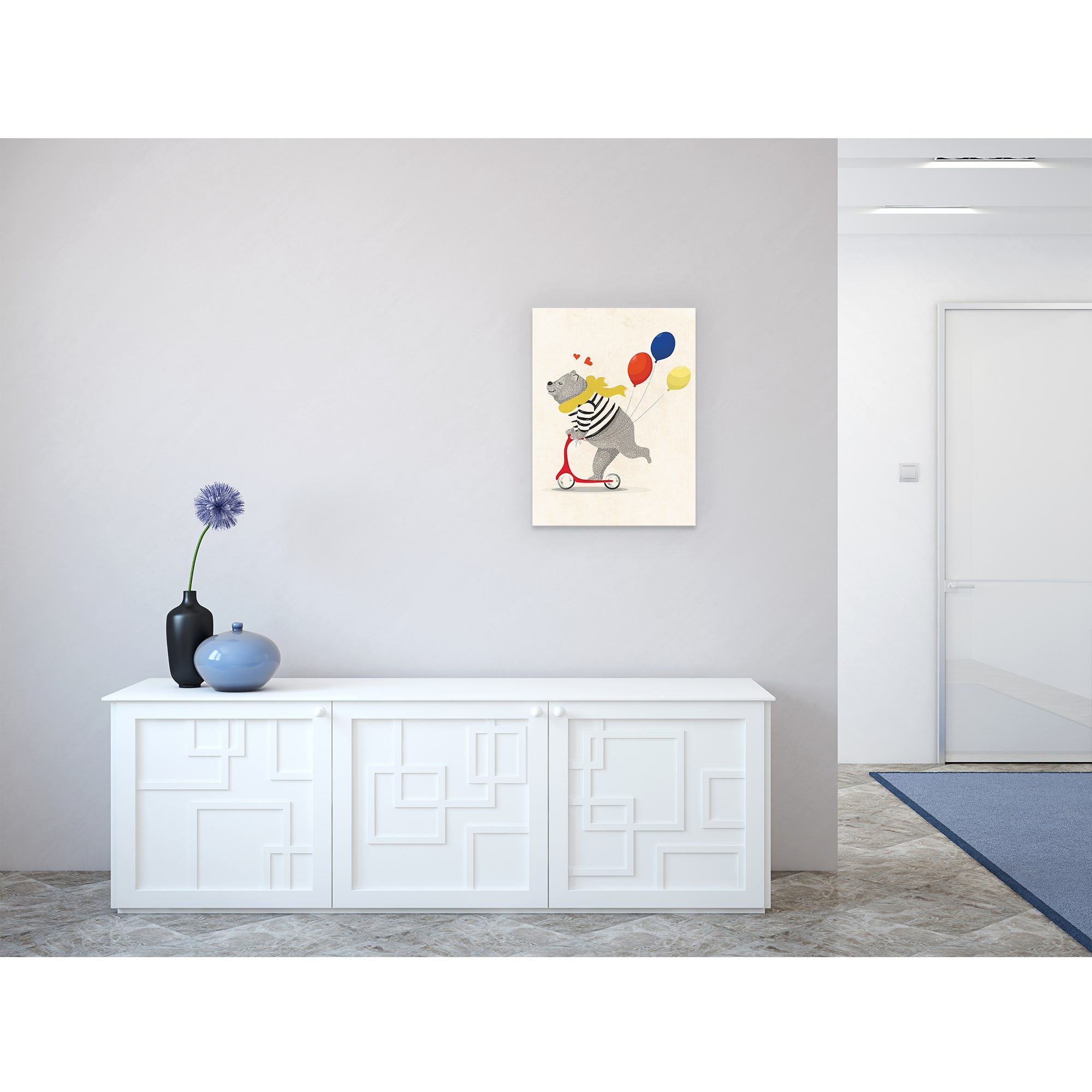 82206327 Декопанно «Мишка на самокате», 30x40 см Santreyd  - Вид №3