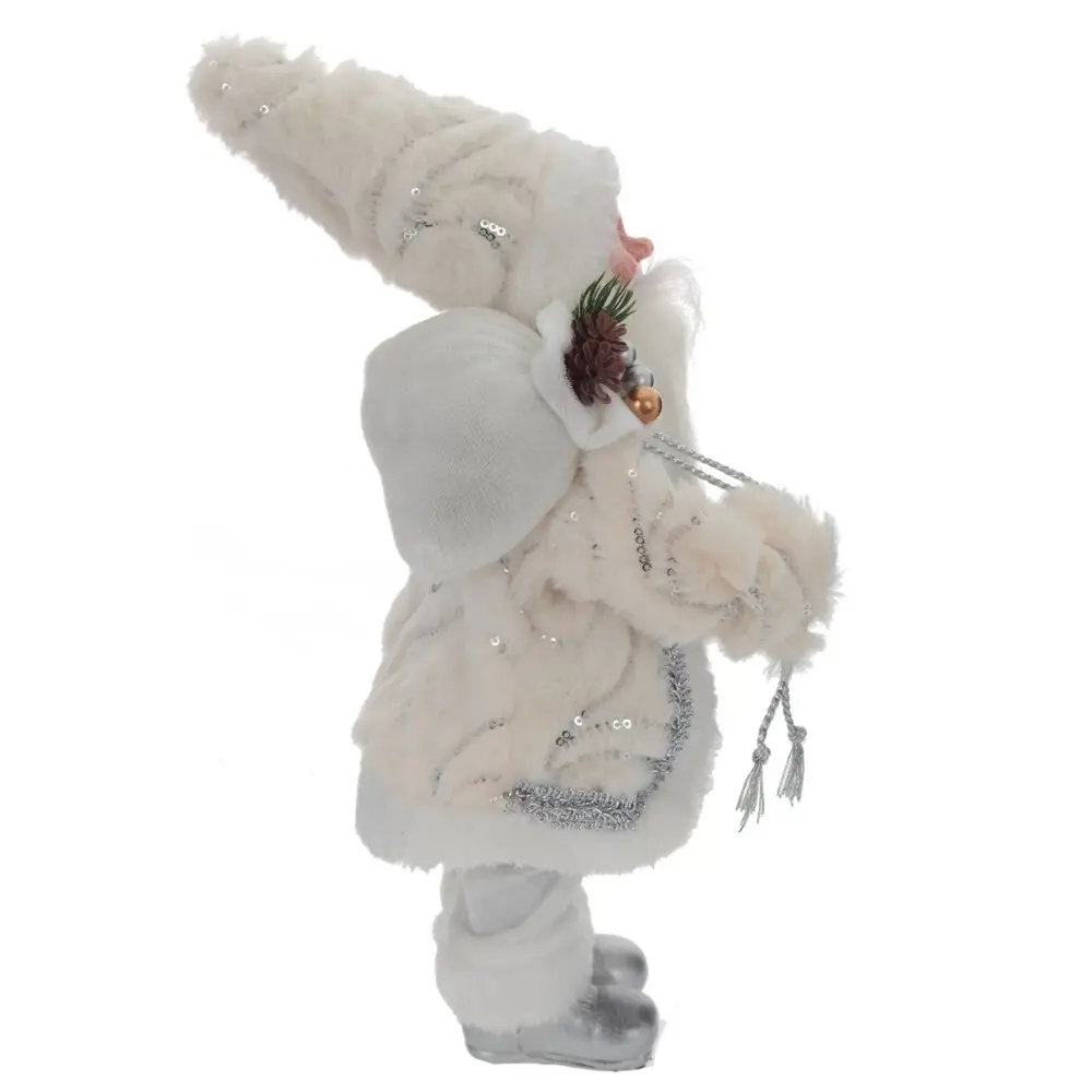 89345123 Игрушка Дед Мороз 795401 38x13x18 см цвет бело-серый STLM-1357208 Santreyd  - Вид №2