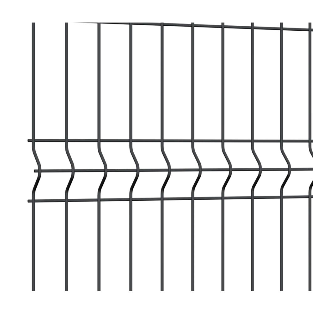 3D панель для забора Grand Line Light 2.5x1.53 м полиэстр RAL 7024 графит STLM-2071882 - Вид №1