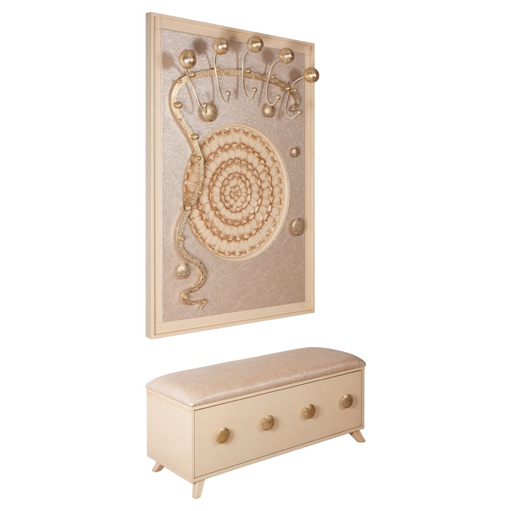 15007,14023 Настенная прихожая Heri 2 Айвори BOGACHO 4627155811112, 4627155811099 - Вид №2