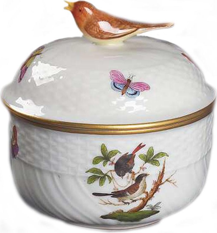 72000 Herend Сахарница 300мл "Ротшильд" (с птичкой) Фарфор 
