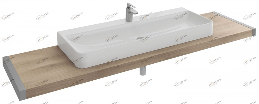 EB04-1800-N07 Столешница с 1 отверстием для раковины vox eva112 (120 см) Jacobdelafon PARALLEL Santreyd