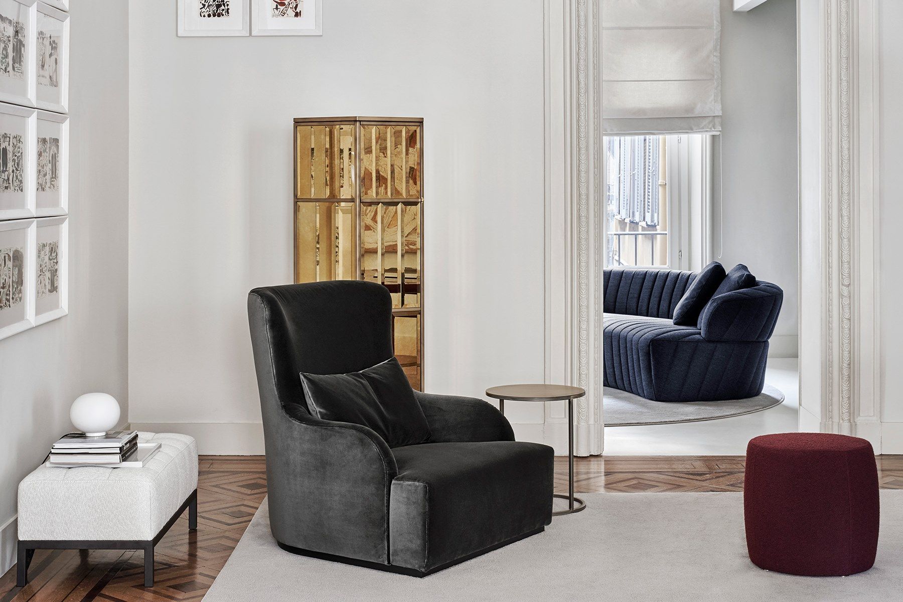 Кресло bergère из ткани Meridiani Liu ARCH-00058685 - Вид №2