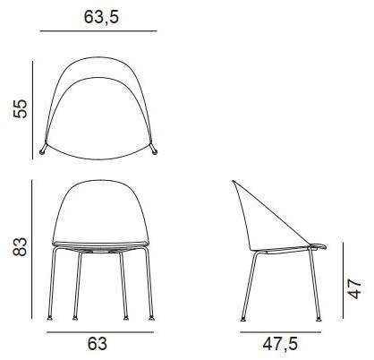 arper Стул из полипропилена со встроенной подушкой Cila sun-id-1409734 - Вид №2