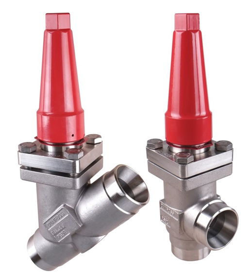 Danfoss SVA-S SS — запорные клапаны со стандартным штоком из нержавеющей стали SVA-S SS 32 D ANG Cap Запорный клапан 148B5567  - Вид №2