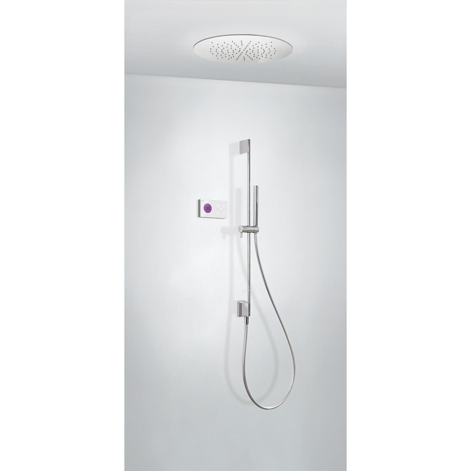 КОМПЛЕКТ ДЛЯ ДУША de grifo termostático electrónico empotrado de 2 vías Shower Technology Blue Edition para ducha-09286583 TRES Electronic
