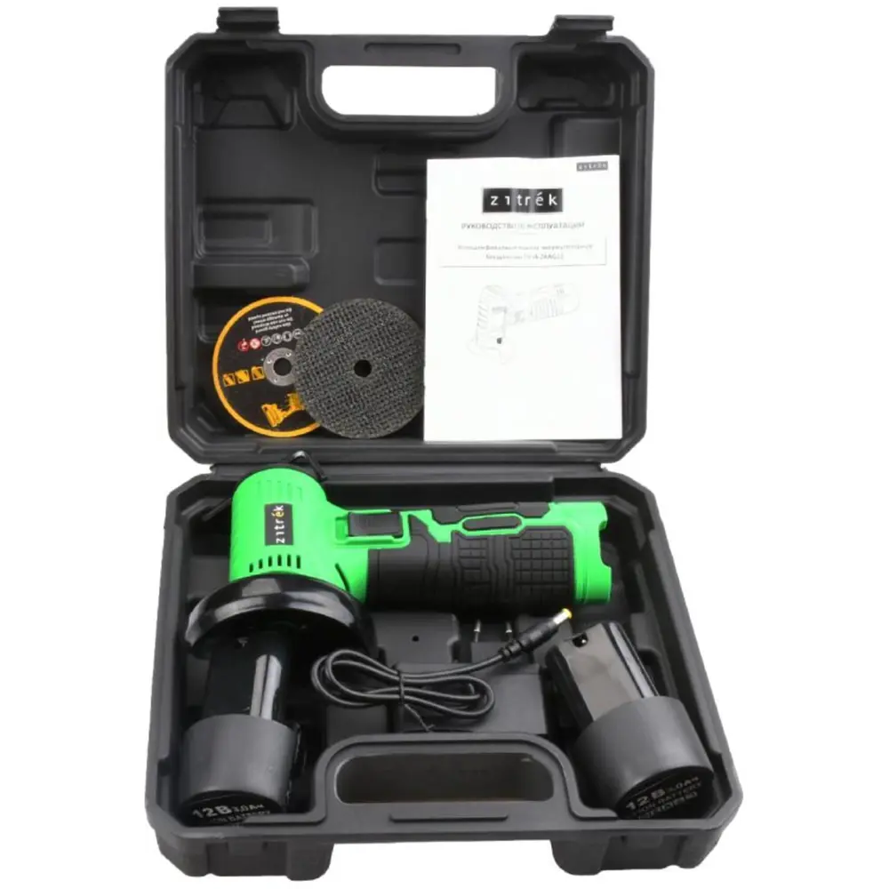 Аккумуляторная углошлифовальная машина Zitrek ZKAG12 с кейсом 89403024 STLM-1372164 - Вид №5