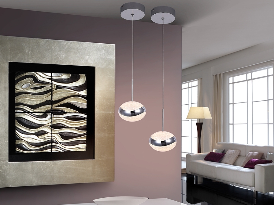 098267 Подвесной светильник LED 1L хром Schuller Lipse 