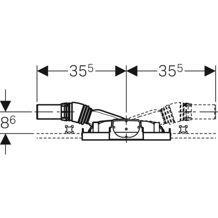GEBERIT 461.734.00.1 Инсталляция для душа Geberit GIS, с водоотводом в стене, высота стяжки для напольного стока 90–200 мм  - Вид №2