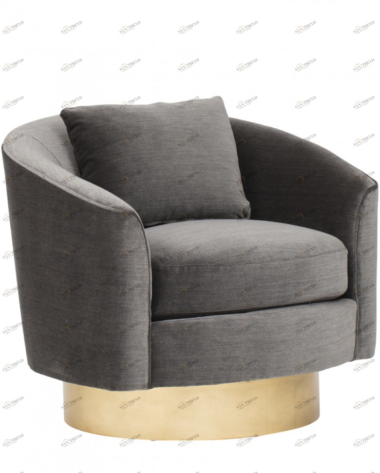 Кресло Rubi серое ICON DESIGNE ДИЗАЙНЕРСКИЕ 178001 Серый 