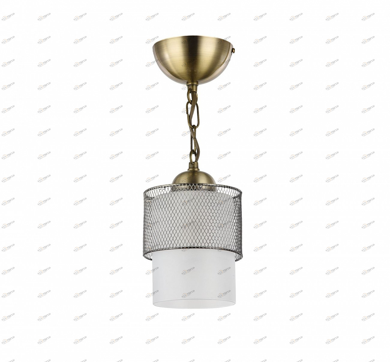 Люстра потолочная с металлическим плафоном бронзовая Teofilo FR2201-PL-01-BZ FREYA CLASSIC 00-3957112 Бронза