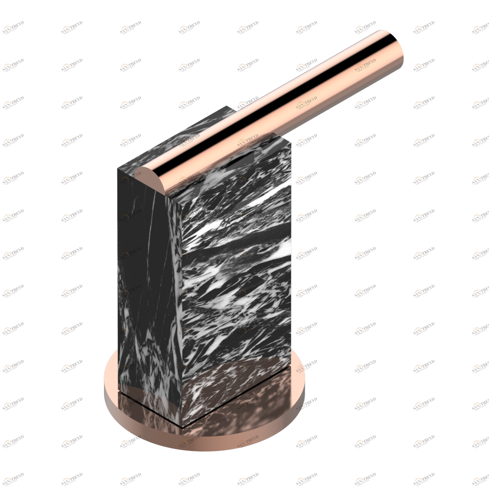 G3S-35/C Вентиль 1/2" набортный для холодной воды Thg-paris Montaigne marbre Grand Antique с рукоятками Розовое золото G3S 35/C CAT.F