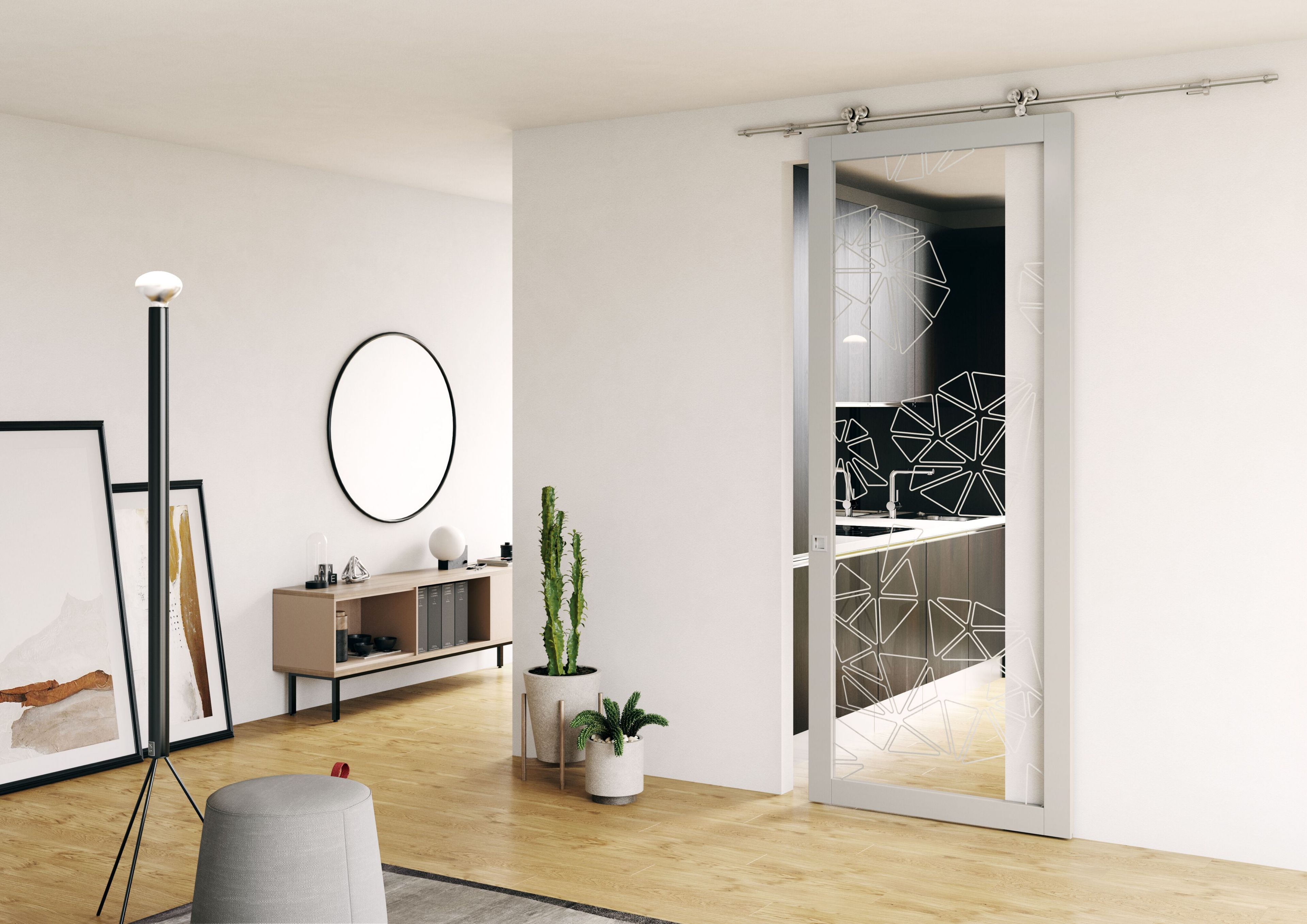 Отделка дверей PIVATO le porte STILE LISTELLARE A VETRO ARCH-00031164 - Вид №1