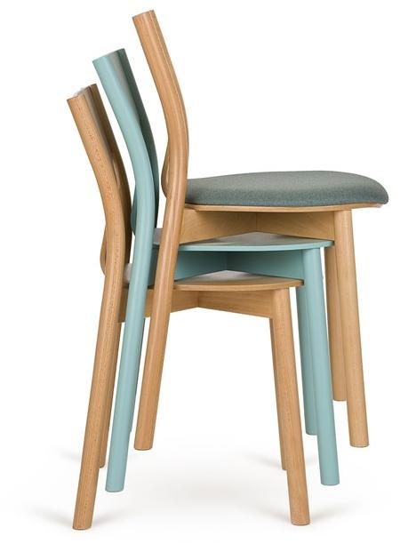 Paged Штабелируемый стул из бука со встроенной подушкой Tolo sun-id-1378047 - Вид №1