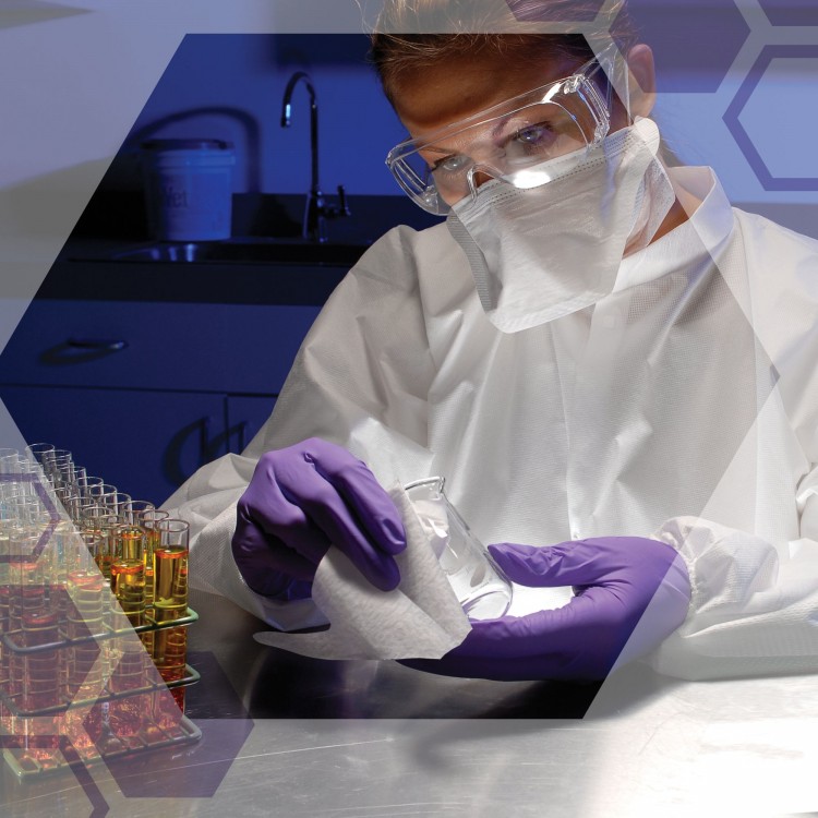 7624 Kimberly Clark Нетканый протирочный материал листовой Kimberly-Clark Kimtech Pure 7624 1-слойный 12 пачек по 35 листов  - Вид №3