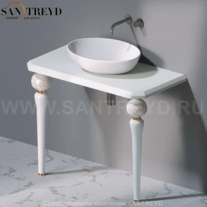 AeT ITALIA Deco Консольный столик с индивидуальными белыми ножками С270.400G